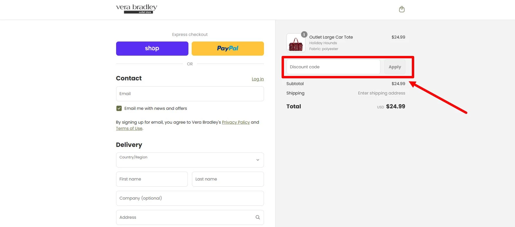 Vera Bradley Sales Promo Code